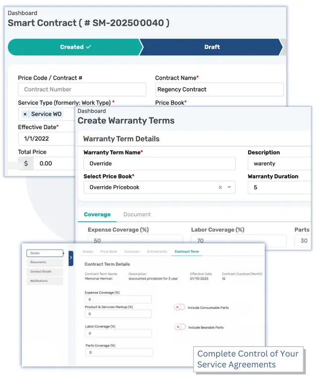 Field Service Contract Management
