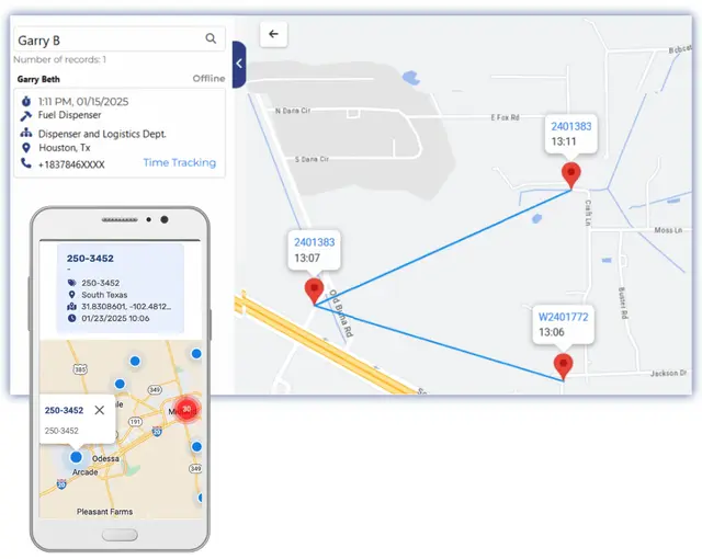 Technician Tracking Software