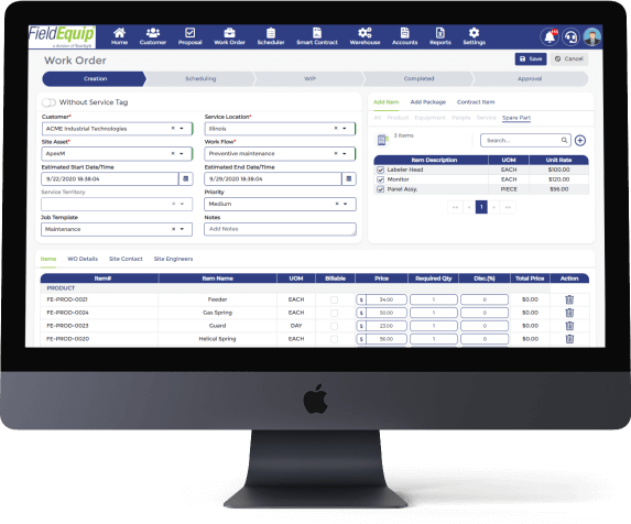 Work Order Management for Field Services