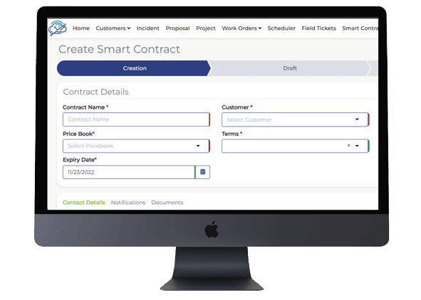 Field Service Contract Management Software