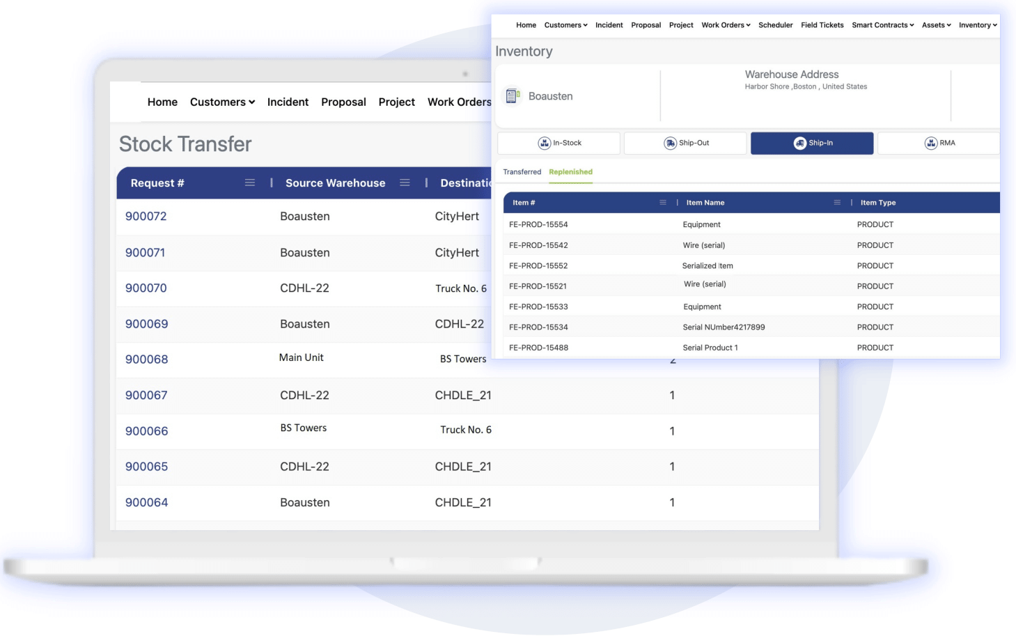 Field Service Part Inventory Management Software