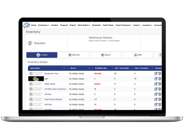 Parts Inventory Management