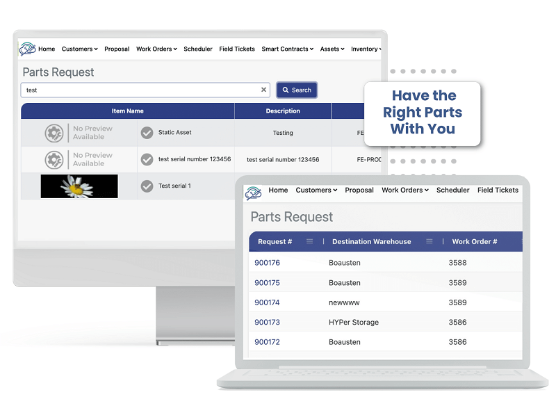 Reduce downtime by having the right parts