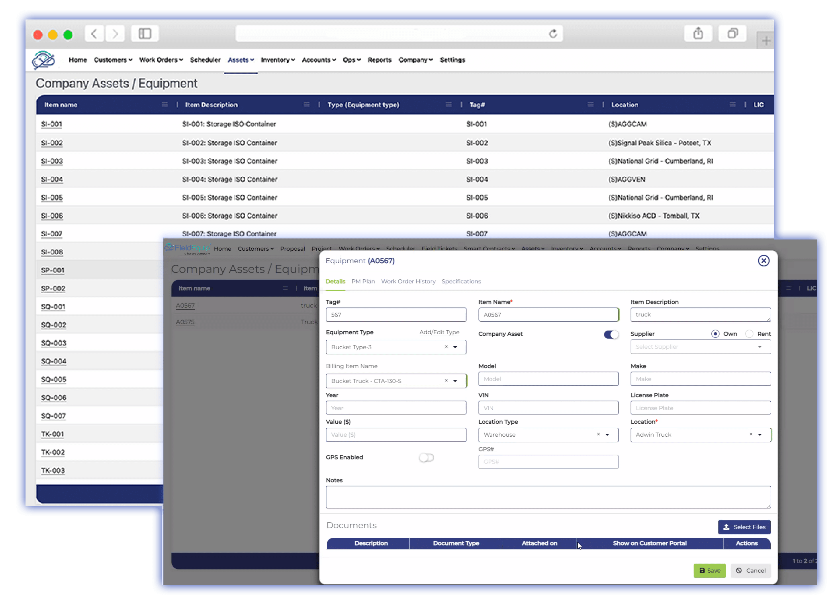 Asset Equipment tracking Software