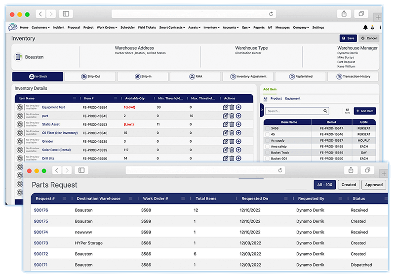 Customer Inventory at the Click of a Button with FieldEquip