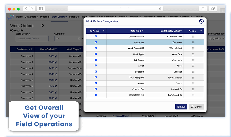 Field Service Reports with Customization