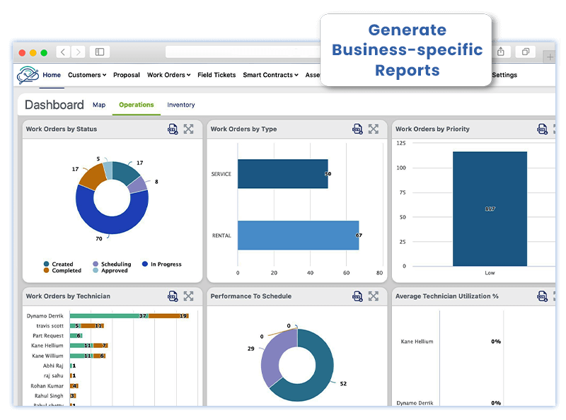 Easily search captured data to generate