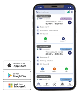 Digital Field Service Management Software Mobile App