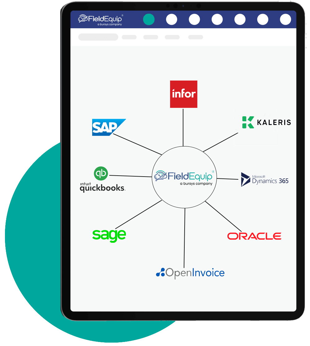 FieldEquip Integration with SAP, Quickbooks and CRM Systems