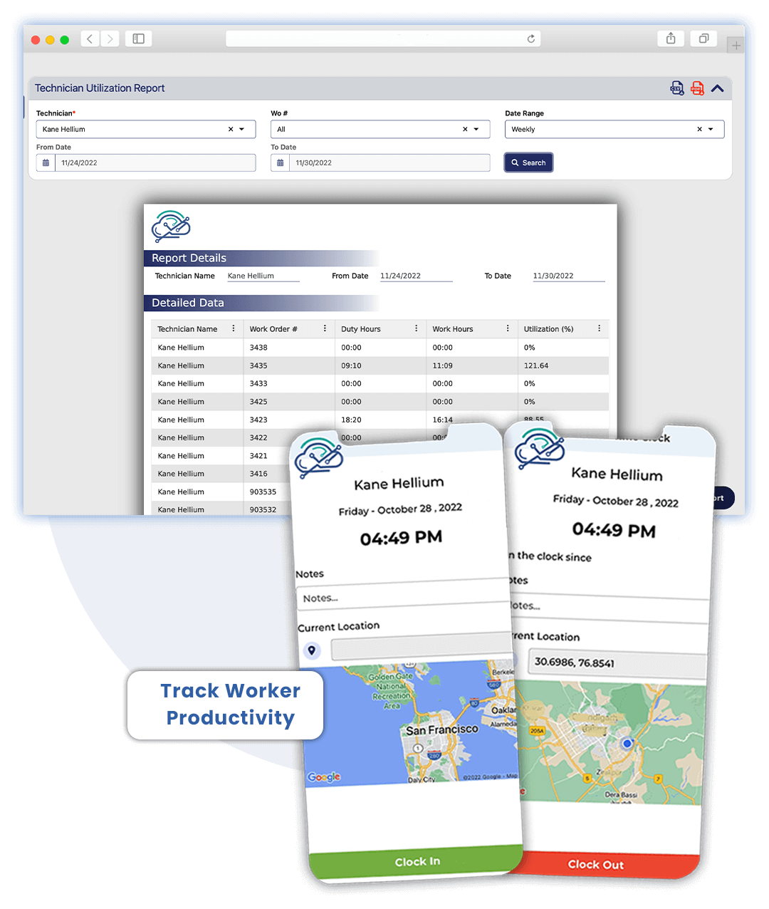 Field Service Time Tracking Software