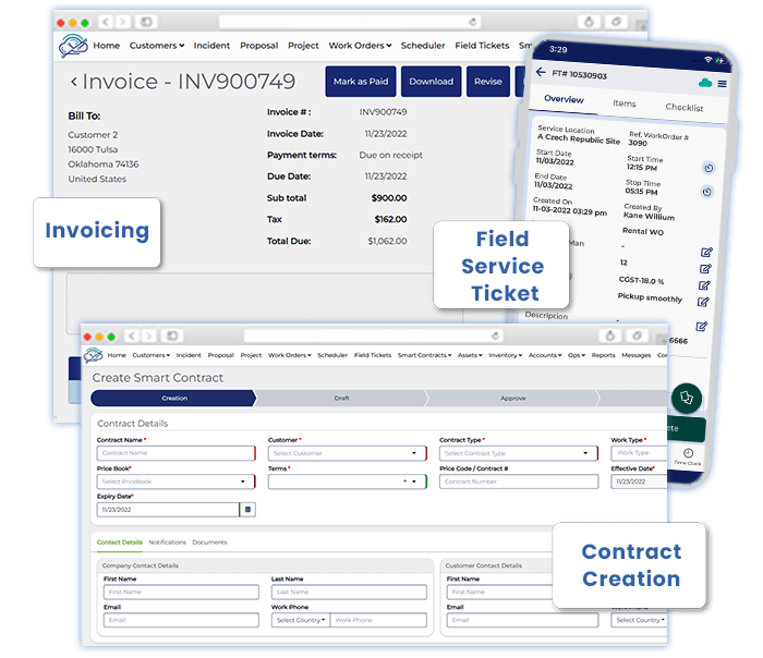 Improve service-to-cash cycles