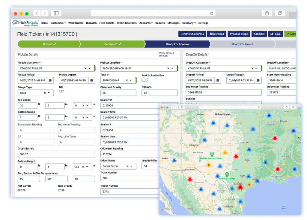 Oil Field Trucking FSM Software