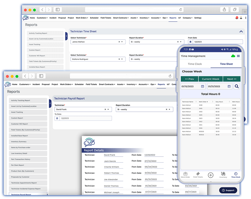 Field Service Time Tracking Software