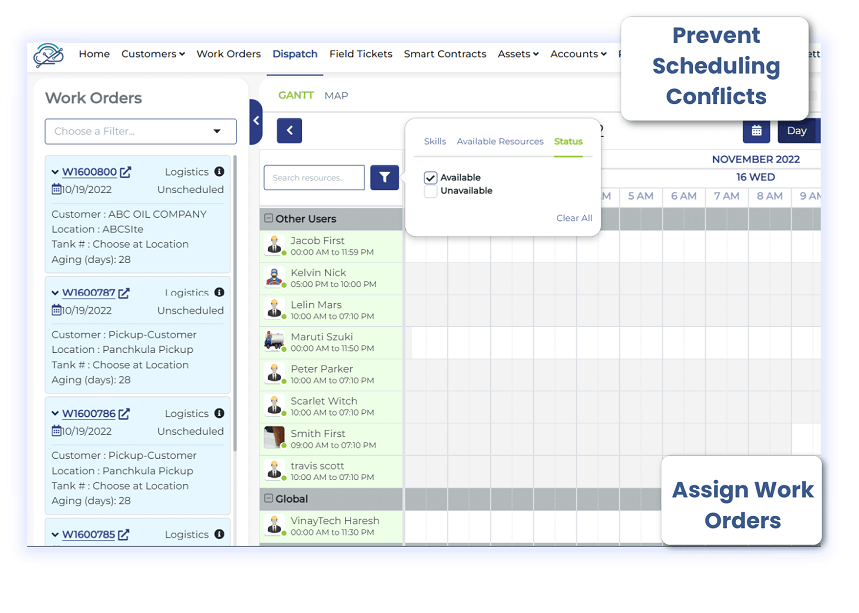 Prevent scheduling conflicts