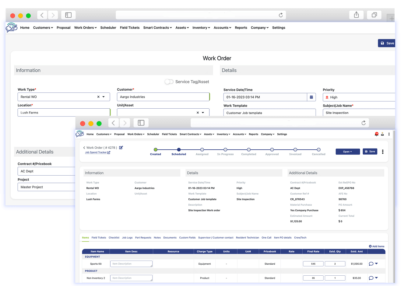 Work Order Management FSM software