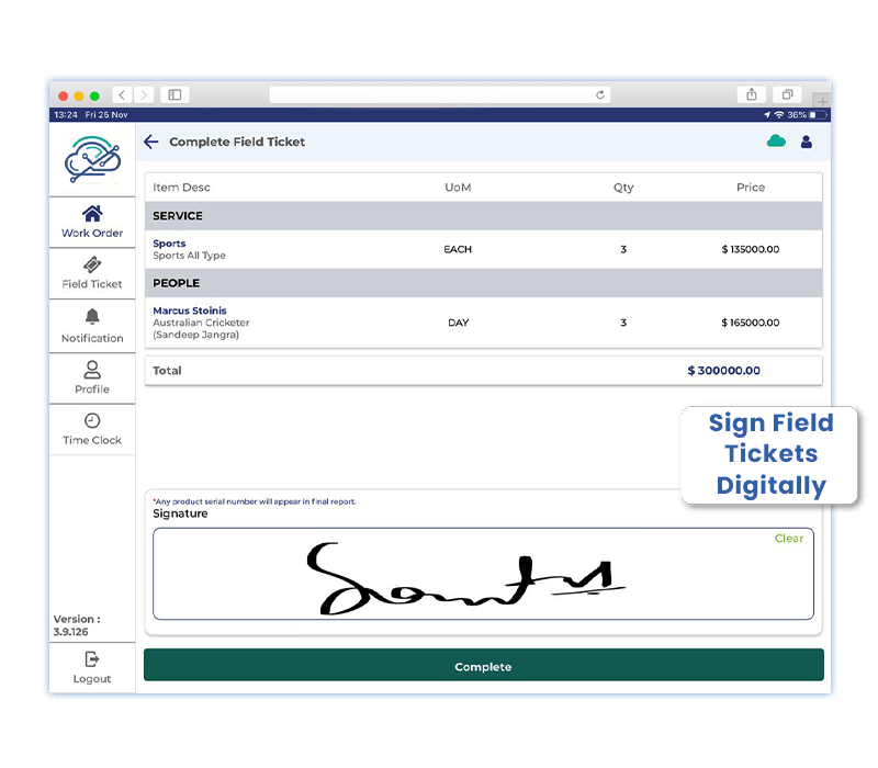 digital signature capability and digital document storage