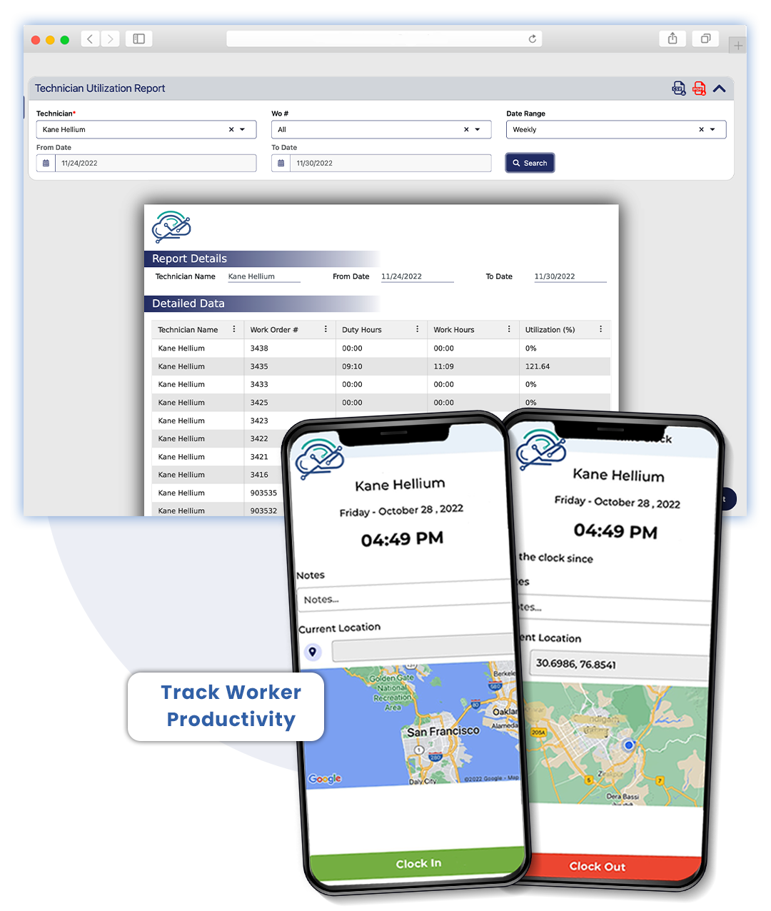 Field Service Time Tracking Software