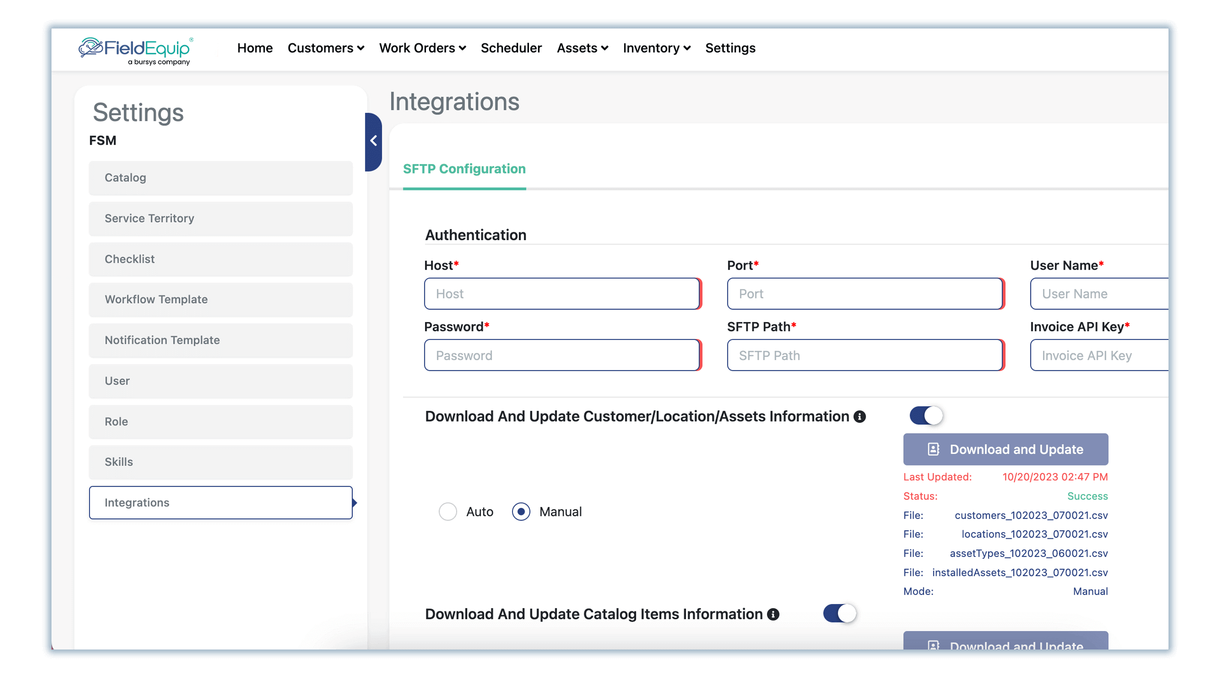 Infor Syteline integration