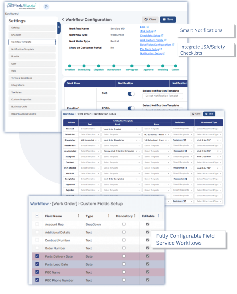 Automate Field Service Configurable Workflows