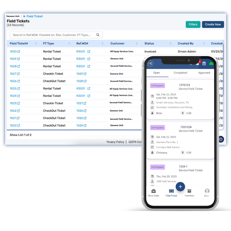 Complete View of Digital Field Ticketing