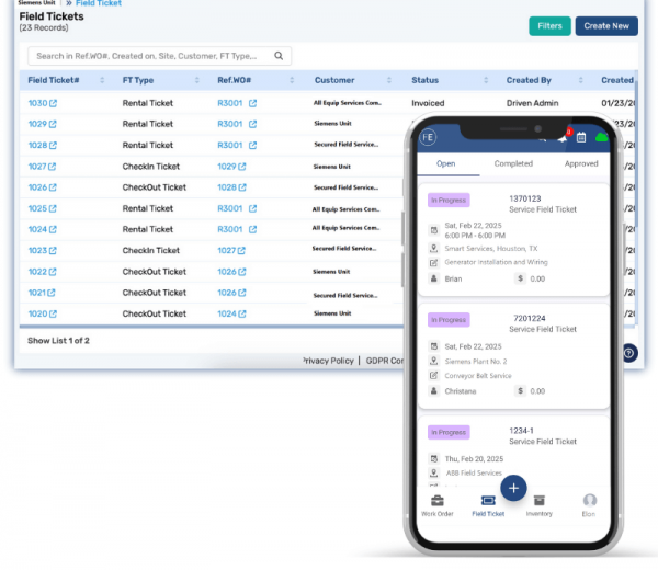 Complete View of Digital Field Ticketing
